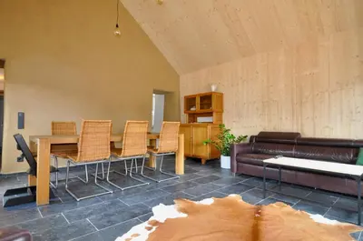 Ein Sitzbereich in der Unterkunft Ferienhaus Baustert