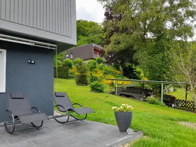 Ein Garten an der Unterkunft Ferienwohnung Ida
