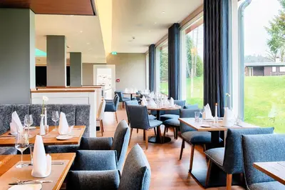 Ein Sitzbereich in der Unterkunft Seehotel am Stausee 4 Sterne Superior