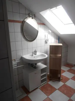 Ein Badezimmer in der Unterkunft FeWo Nala II