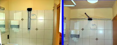 Ein Badezimmer in der Unterkunft Järgen Ferienappartements