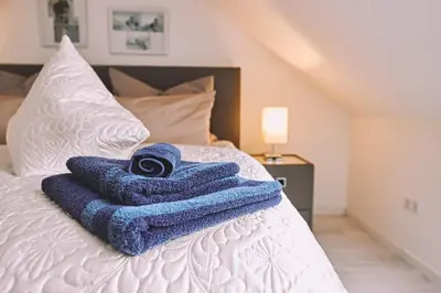 Ein Bett oder Betten in einem Zimmer der Unterkunft Bildstein's 