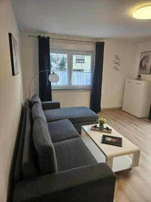 Ein Sitzbereich in der Unterkunft Hakans Moselblick Ferienwohnung