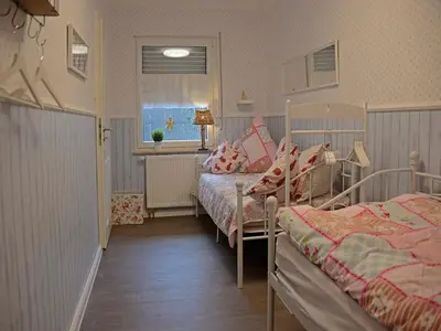 Ein Bett oder Betten in einem Zimmer der Unterkunft Ferienwohnungen Bauernschmause