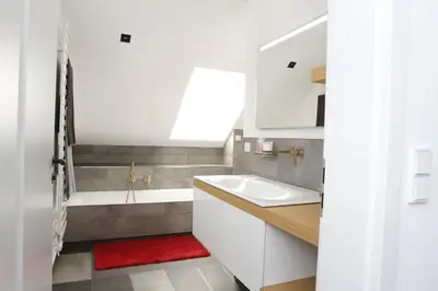 Ein Badezimmer in der Unterkunft Rooftop Moselsuite