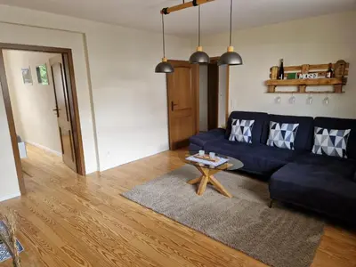 Ein Sitzbereich in der Unterkunft Haus Monika