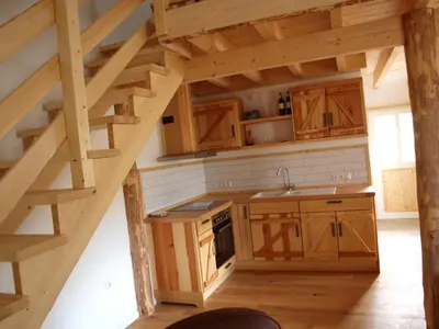 Küche/Küchenzeile in der Unterkunft Apartment Schritte