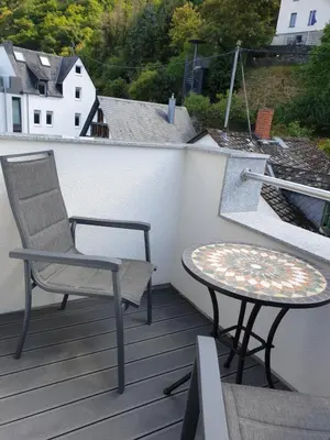 Ein Balkon oder eine Terrasse in der Unterkunft Rheingold