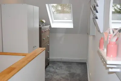 Küche/Küchenzeile in der Unterkunft Ferienwohnung Gulde N tal