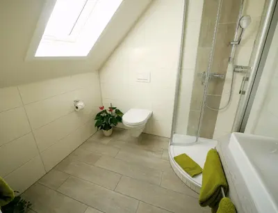 Ein Badezimmer in der Unterkunft WohnGut Koblenz