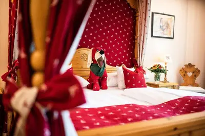 Ein Bett oder Betten in einem Zimmer der Unterkunft Hotel Weisser Bär