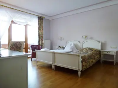 Ein Bett oder Betten in einem Zimmer der Unterkunft Landhaus Sonnenhof
