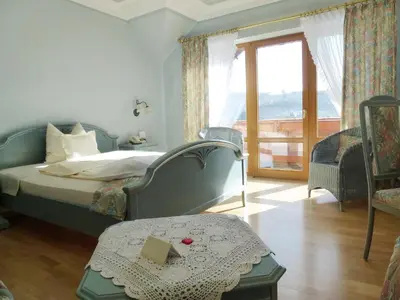 Ein Bett oder Betten in einem Zimmer der Unterkunft Landhaus Sonnenhof