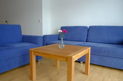Ein Sitzbereich in der Unterkunft Ferienwohnungen Ilona Blick