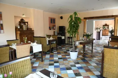 Ein Sitzbereich in der Unterkunft Hotel Casa Verde
