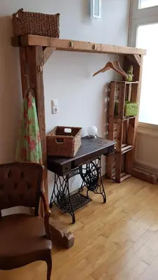 Ein Sitzbereich in der Unterkunft Toscanahaus
