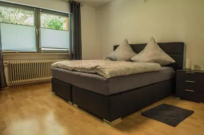 Ein Bett oder Betten in einem Zimmer der Unterkunft Ferienwohnung Roos
