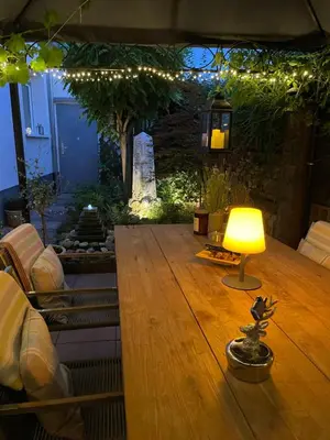 Ein Sitzbereich in der Unterkunft Ferienhaus Frieda