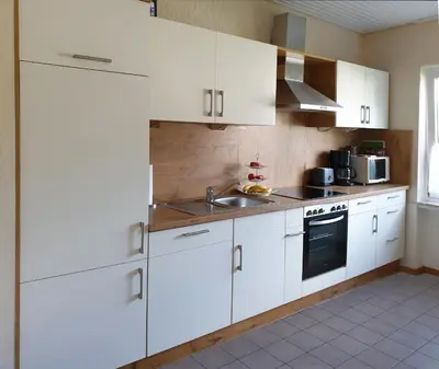 Küche/Küchenzeile in der Unterkunft Ferienwohnung Christina