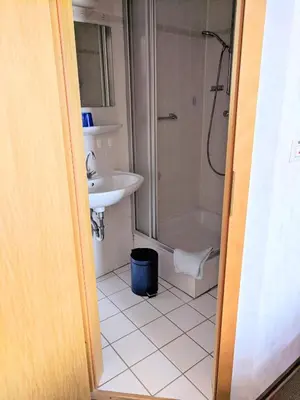 Ein Badezimmer in der Unterkunft Weingut Pension Hammes-Krüger