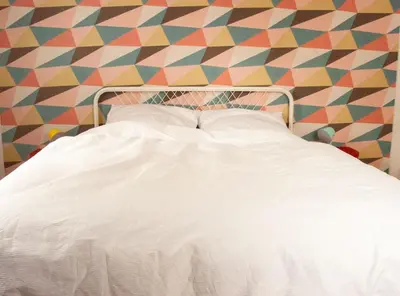 Ein Bett oder Betten in einem Zimmer der Unterkunft Ferienwohnung Marion