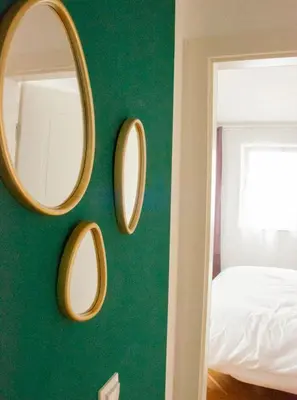 Ein Bett oder Betten in einem Zimmer der Unterkunft Ferienwohnung Marion