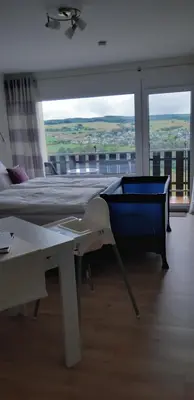 Ein Sitzbereich in der Unterkunft Loreley Lounge