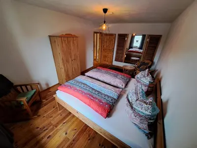 Ein Bett oder Betten in einem Zimmer der Unterkunft Zum Jandel