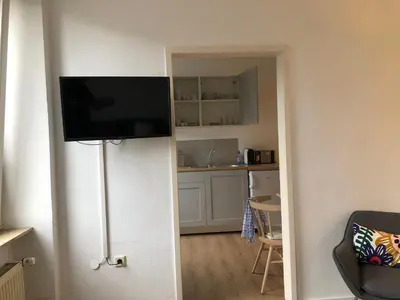 Küche/Küchenzeile in der Unterkunft Ferienwohnung Zur alten Schmiede