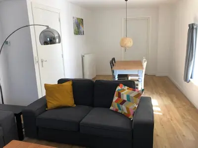 Ein Sitzbereich in der Unterkunft Haus Hermine