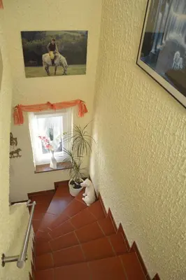 Ein Sitzbereich in der Unterkunft Ferienwohnung Auszeit Waxweiler