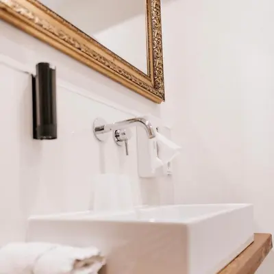Ein Badezimmer in der Unterkunft Hotel-Restaurant Peifer