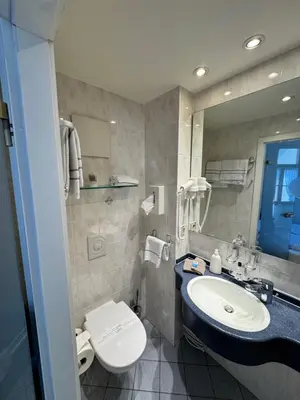 Ein Badezimmer in der Unterkunft Ferienweingut Villa Hausmann