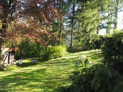 Ein Garten an der Unterkunft Ferienhaus-stadtkyll-eifel Beim Förster mit zwei Schlafzimmern
