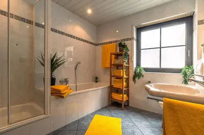 Ein Badezimmer in der Unterkunft Vinxt Bach Scheune