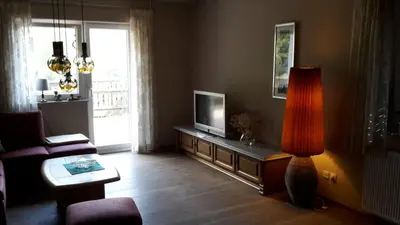 TV/Unterhaltungsangebot in der Unterkunft Ferienwohnung Haus Handwerk