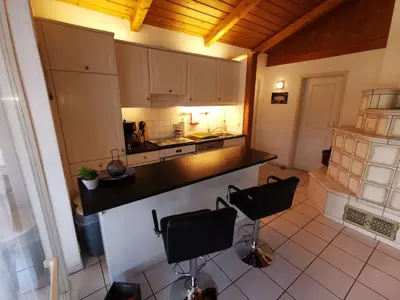 Küche/Küchenzeile in der Unterkunft Ferienhaus MaLeFi 2 am Gülser Moselbogen