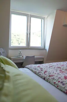 Ein Bett oder Betten in einem Zimmer der Unterkunft Im Herzen von Bernkastel-Kues