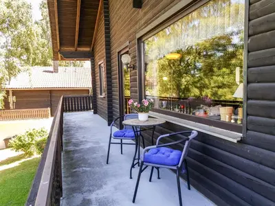 Ein Balkon oder eine Terrasse in der Unterkunft Holiday Home Ferienpark Himmelberg-5 by Interhome