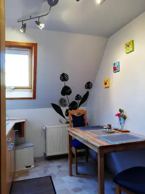 Ein Sitzbereich in der Unterkunft Haus mit Seele im Nahetal