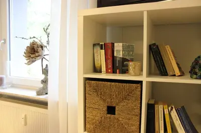 Die Bibliothek in der Ferienwohnung