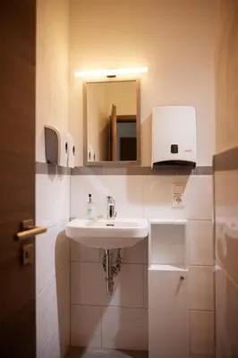Ein Badezimmer in der Unterkunft Hotel zum Stern