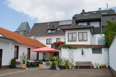 Das Gebäude in dem sich die Ferienwohnung befindet