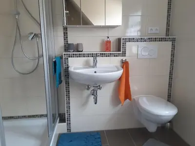 Ein Badezimmer in der Unterkunft Ferienwohnung Sabine
