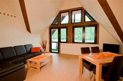 Ein Sitzbereich in der Unterkunft Gästehaus Lenartz-Beth