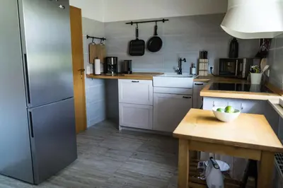 Küche/Küchenzeile in der Unterkunft Haus Wilder Hunsrück