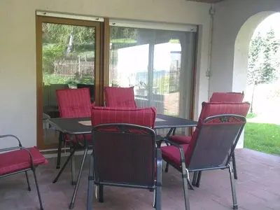 Ein Patio oder anderer Außenbereich in der Unterkunft Haus Wilder Hunsrück