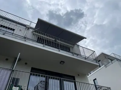 Ein Balkon oder eine Terrasse in der Unterkunft Moselliebe