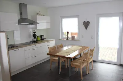 Küche/Küchenzeile in der Unterkunft Ferienwohnung Seibel