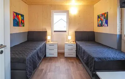 Ein Bett oder Betten in einem Zimmer der Unterkunft Ferienpark Wolfsschlucht